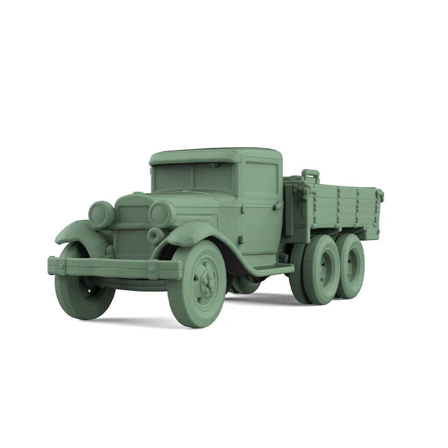 Soviet GAZ-AAA Anti-Aircraft Truck 1/87 Resin Model Kit - 1/87 resin model view 2
