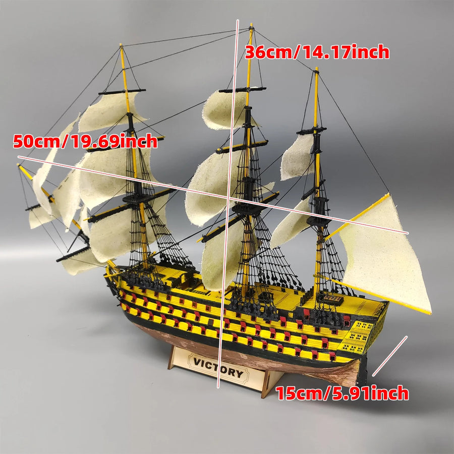 HMS Victory Naval Ship 1/200 Scale Resin Model Kit - 1/200 resin model view 2