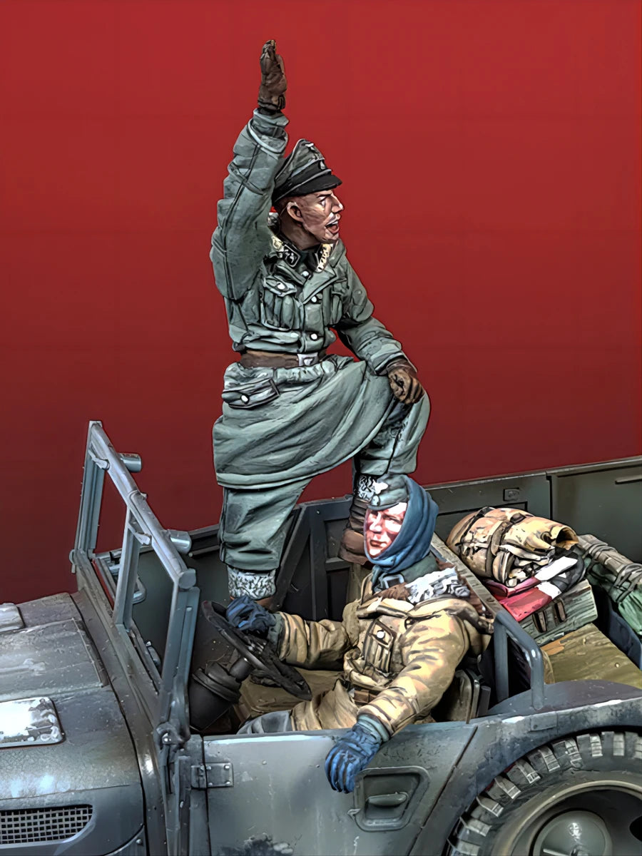 WWII German M.SS Styer Crew 1/35 Resin Diorama Kit - 1/35 resin model view 5