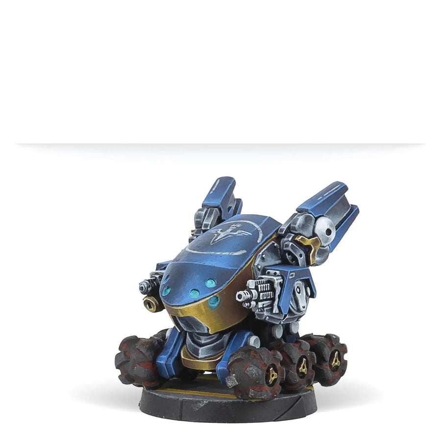 Sci-Fi Tau Crisis Battlesuit Team 3-Figure Set Resin Kit - resin model view 2