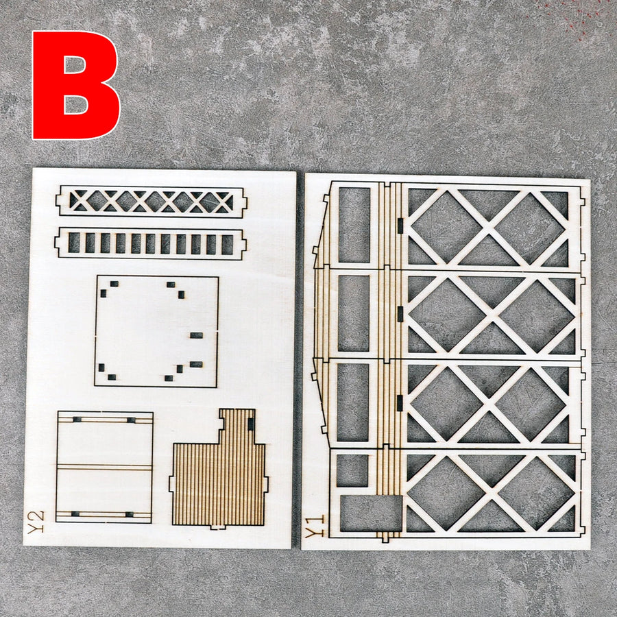 Architectural Guard Tower Watchtower 1/72 Resin Terrain Kit - 1/72 resin model view 7