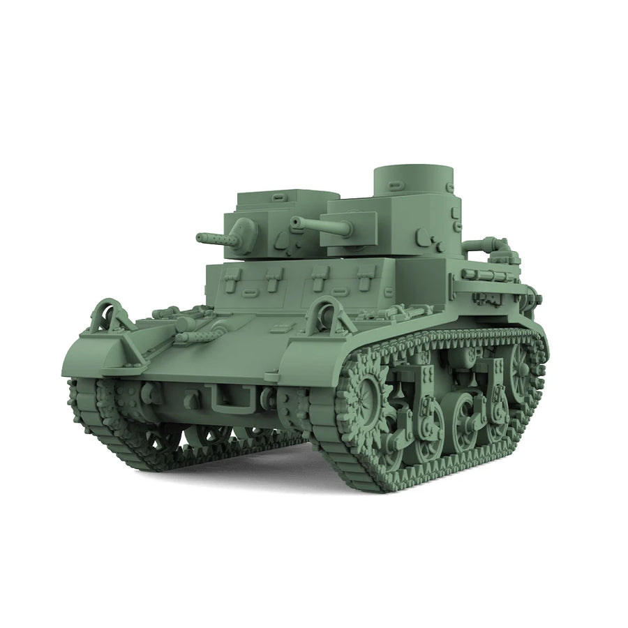 US M4A1 Medium Tank 1/87 Scale Resin Model Kit - 1/87 resin model view 2