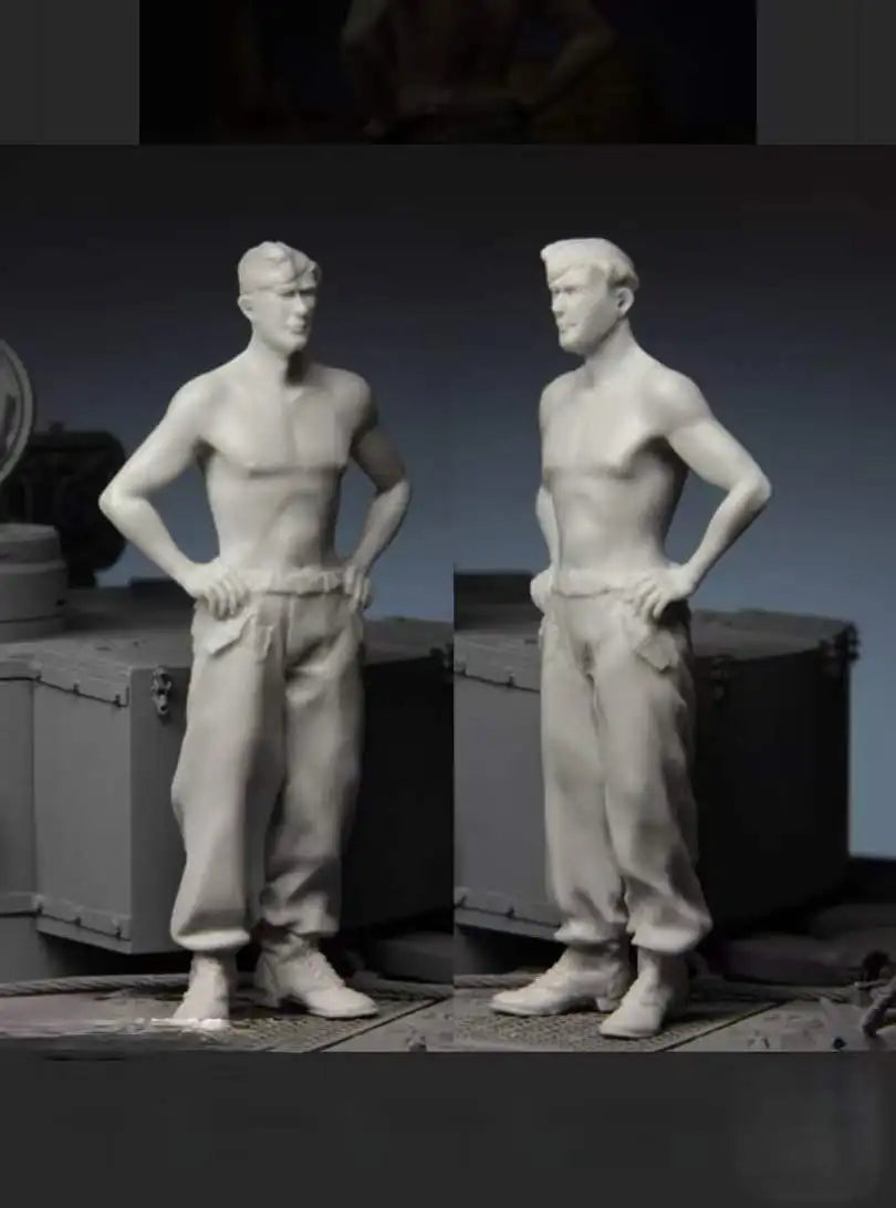 WWII German Panzer Crew Kursk 1943 1/35 Resin Figure Set - 1/35 resin model view 4