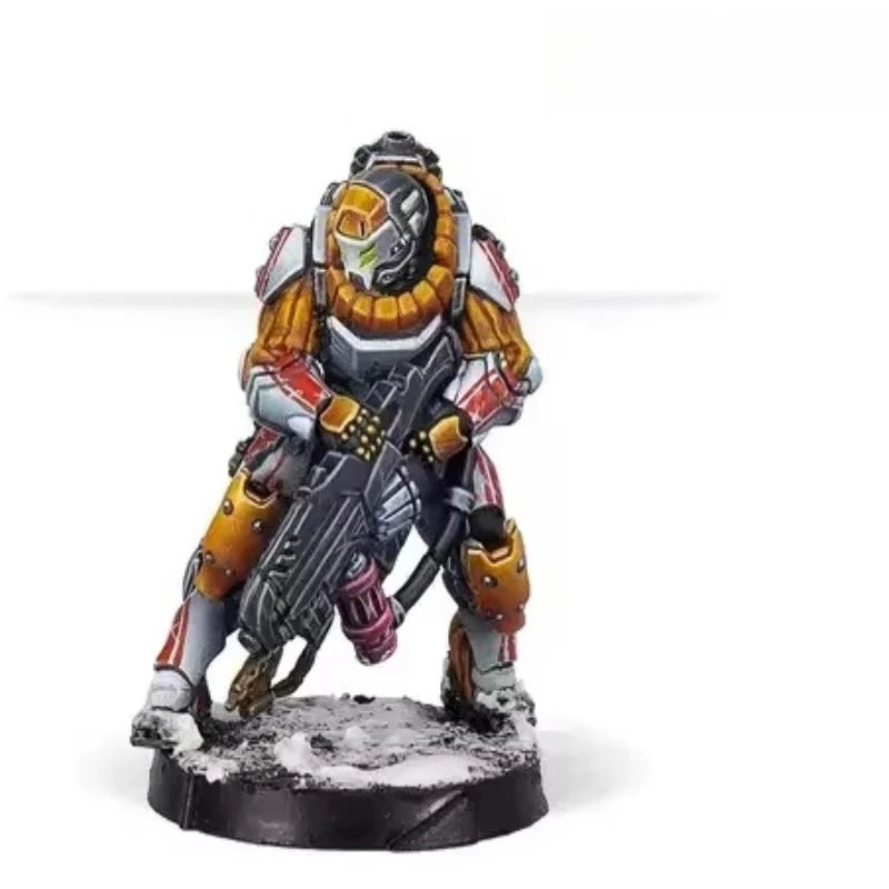 Sci-Fi Military Squad Three Soldiers Futuristic Armor 28mm Resin Figure Set - resin model view 3