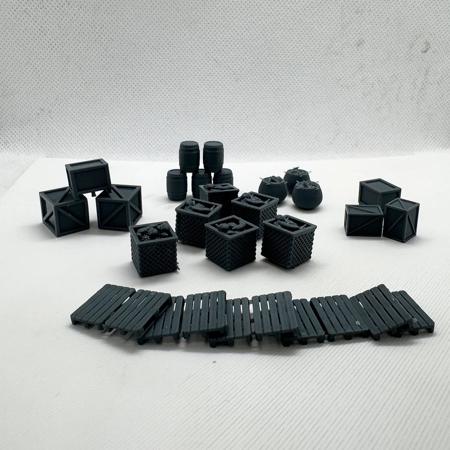 Z Market Items Railway Station 1/220 Resin Diorama Kit - 1/220 resin model view 2