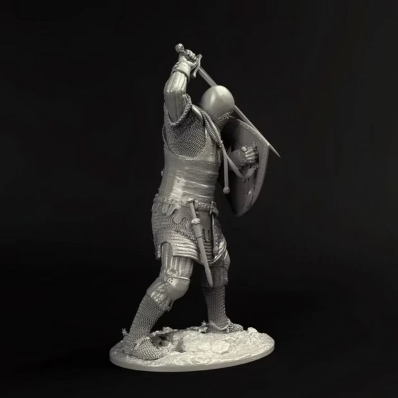 Medieval European Knight with Sword and Shield 1/24 Resin Figure - 1/24 resin model view 2