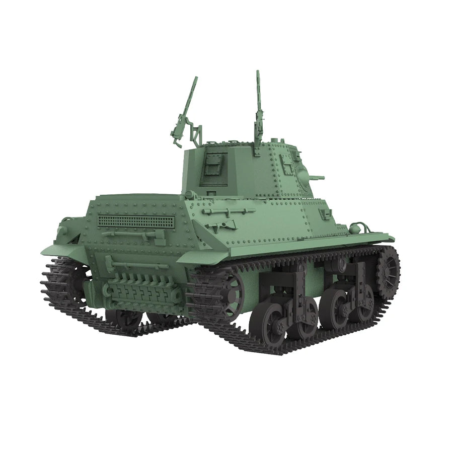 US M24 Chaffee Light Tank 1/35 Scale Resin Model Kit - 1/35 resin model view 2