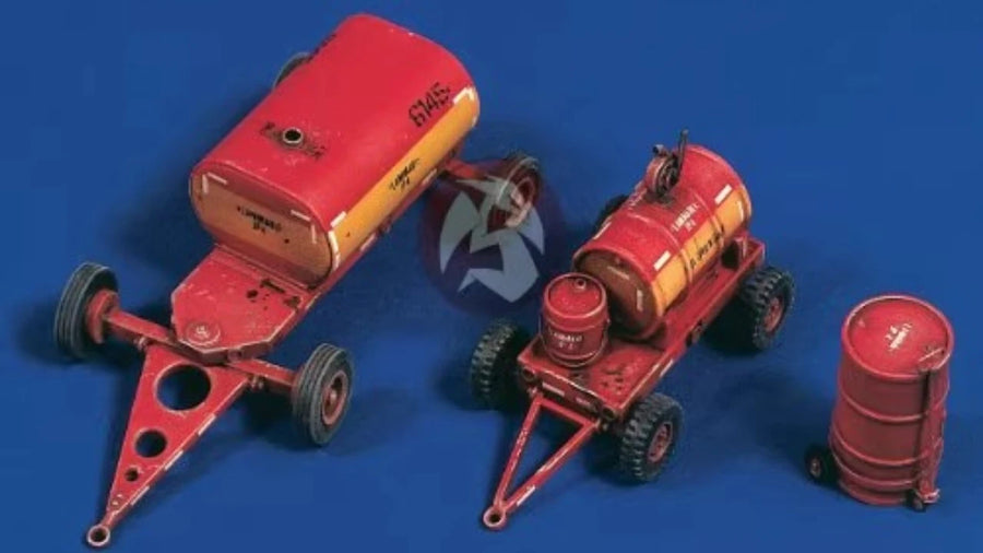 Airport Ground Oil Tanker Truck 1/48 Resin Model Kit - 1/48 resin model view 2