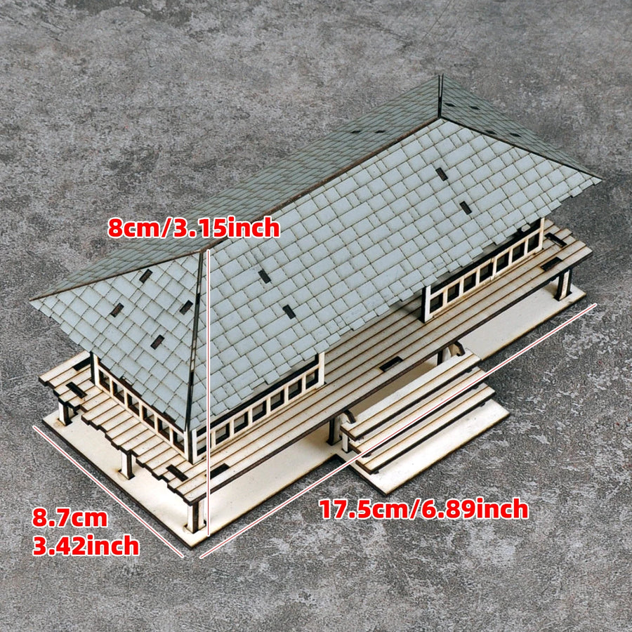 Wild West Town Building Collection Wooden Laser Cut Diorama Kit - resin model view 6