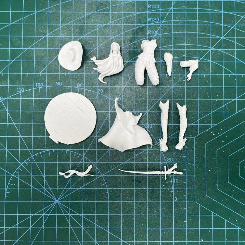 Female Corsair Pirate Captain 1/24 Resin Figure Kit - 1/24 resin model view 4