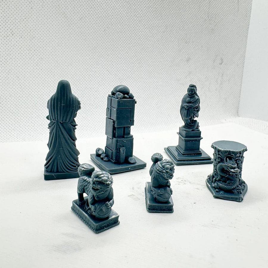 Garden Statuary Collection 1/220 Resin Model Figures Diorama Kit - 1/220 resin model view 4