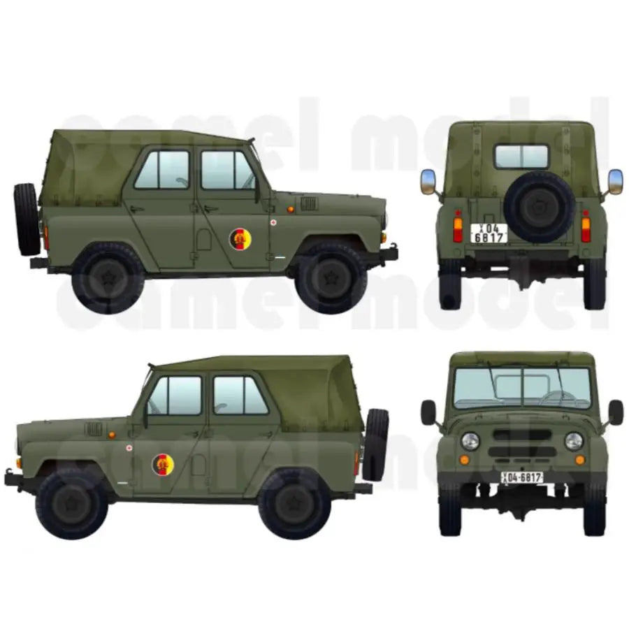 UAZ-469 Soviet Military Jeep 1/72 Resin Model Kit - 1/72 resin model view 4