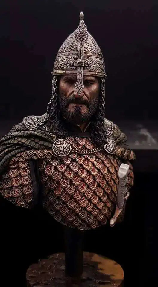 Saladin Medieval Sultan Warrior Resin Bust Figure - resin model view 3