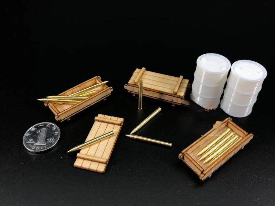 Military Ammunition Casings 1/35 Scale Resin Diorama Accessory Kit - unpainted resin model kit