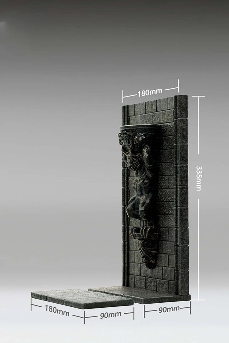 Black Stone Pillar Character Resin Figure Kit - Gothic Fantasy Diorama Accessory - resin model view 5