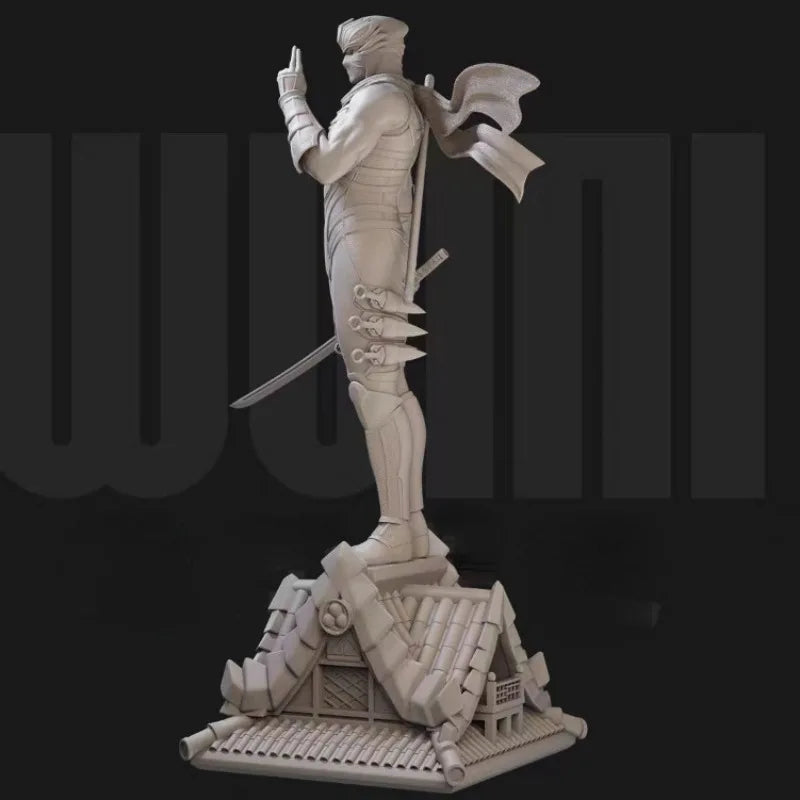 Ryu Black Robe Ninja Warrior 1/24 Resin Figure Kit - 1/24 resin model view 3