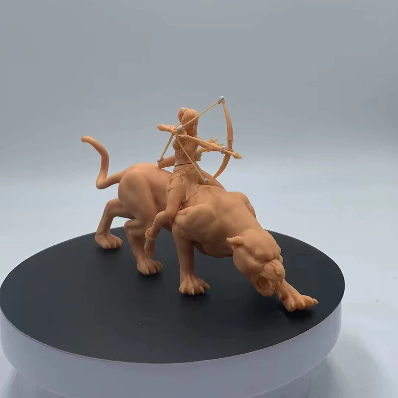 Fantasy Snarling Beast with Harness 1/24 Resin Figure Kit - resin model view 5