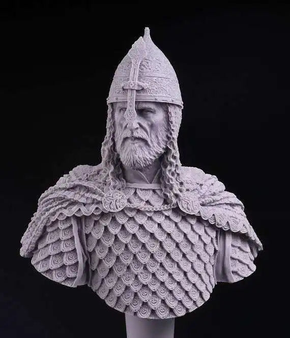 Saladin Medieval Sultan Warrior Resin Bust Figure - resin model view 4