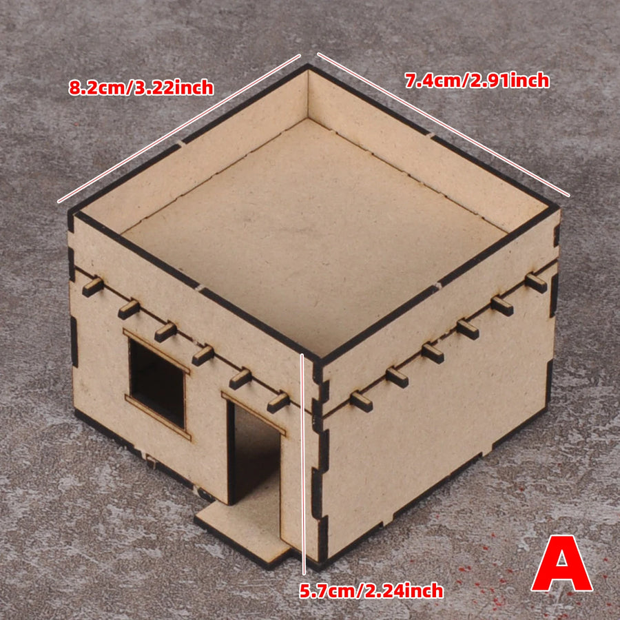 Middle Eastern Fort Compound 1:72 Resin Terrain Diorama Kit - 1/72 resin model view 2