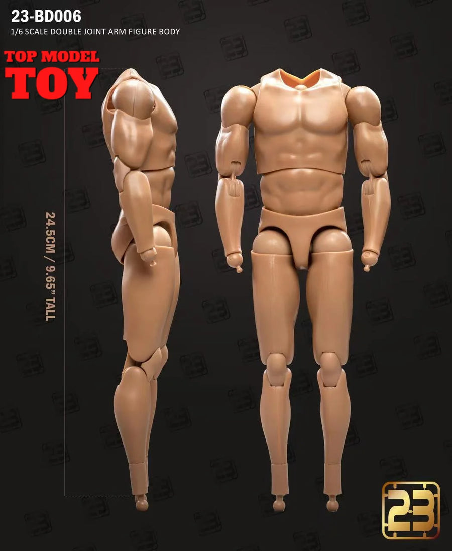 1/6 Scale Muscular Male Articulated Resin Figure Body - 23BD005 - 1/6 resin model view 3