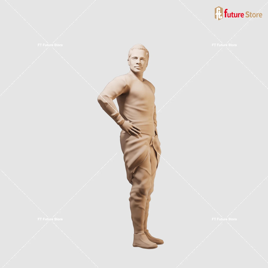 Modern Racing Driver with Ball 1/35 Resin Figure Kit - 1/35 resin model view 2