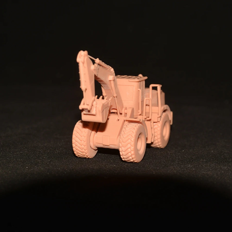 Yao's Studio LYT170D Wheeled Excavator 1/87 Resin Model Kit - resin model view 4