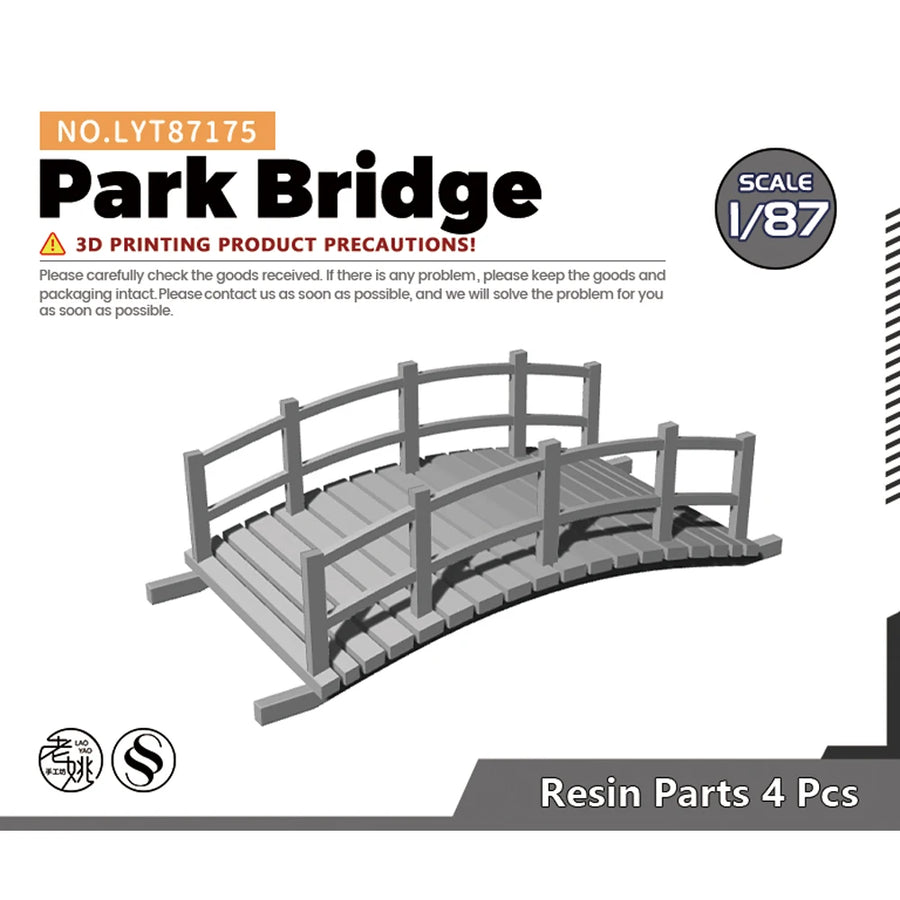1/87 Scale Hexagonal Pavilion Resin Terrain Kit - LYT87058A - 1/87 resin model view 4