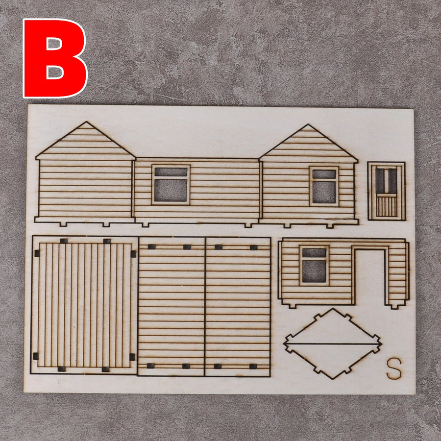 Architectural Command Post Headquarters 1/72 Resin Terrain Kit - 1/72 resin model view 8