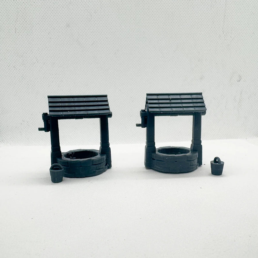 Old West Water Well 1/72 Resin Diorama Accessory Set - 1/72 resin model view 2
