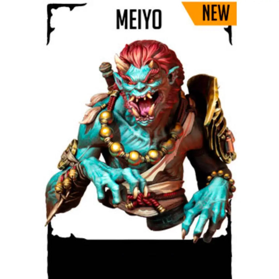 Meiyo Demon Warrior with Armor 82mm Resin Bust Figure - 82mm resin model view 2