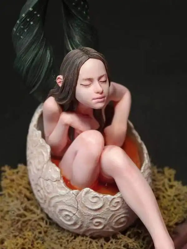 Fantasy Eggshell Fairy with Wings Resin Figure Kit - resin model view 3