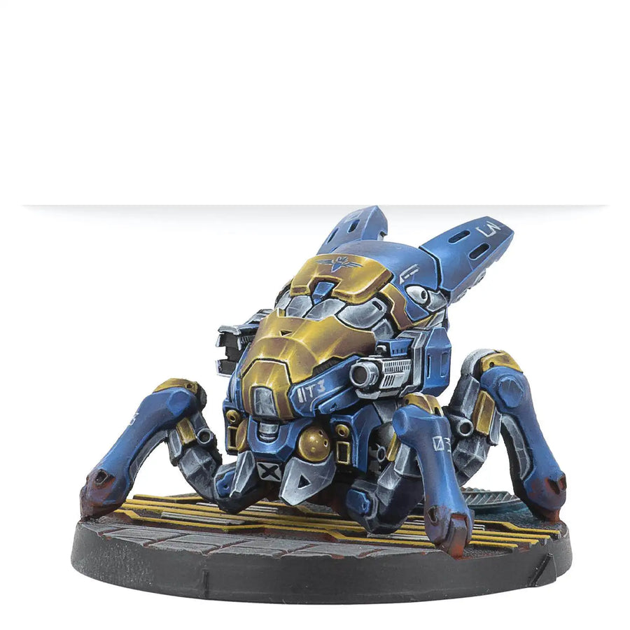 Sci-Fi Tau Crisis Battlesuit Team 3-Figure Set Resin Kit - resin model view 3