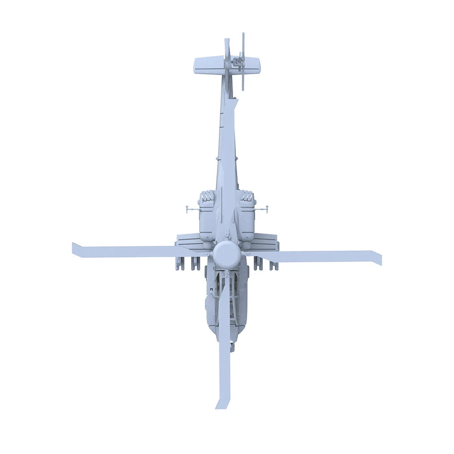 US AH-64D Apache Attack Helicopter 1/144 Resin Model Kit - 1/144 resin model view 2