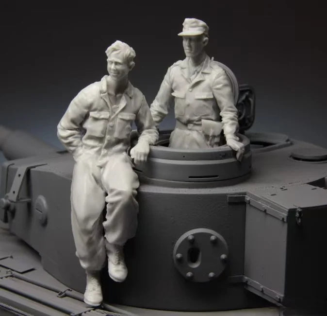 WWII German Panzer Crew Kursk 1943 1/35 Resin Figure Set - 1/35 resin model view 4