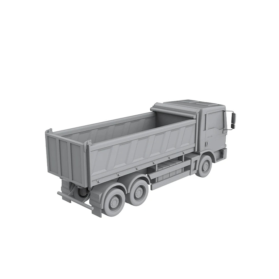 Dump Truck with Tipper Bed 1:87 Scale Resin Model Kit - 1/87 resin model view 2