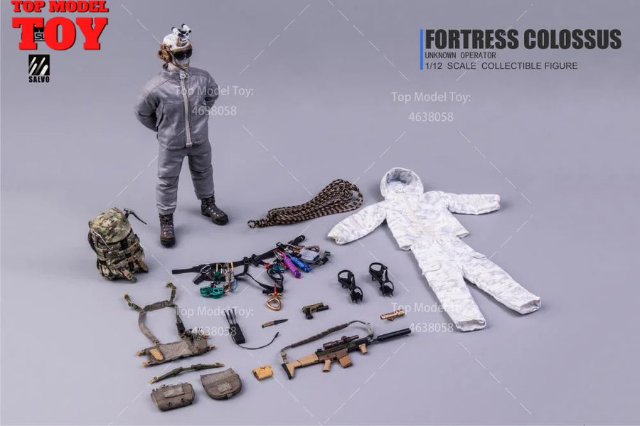Modern US Special Forces Sniper Winter Camouflage 1/12 Resin Figure Kit - resin model view 5