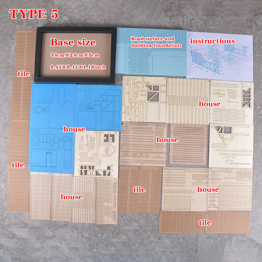 Ruined Rural House Diorama 1/35 Resin Model Kit - 1/35 resin model view 6