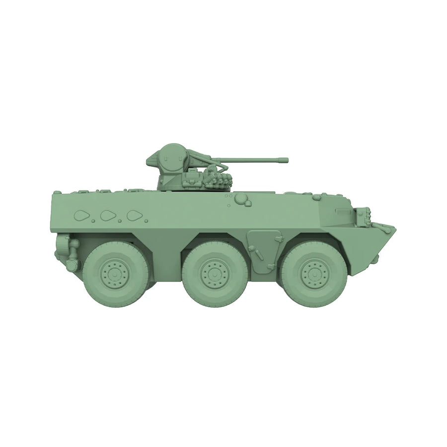 Modern 6-Wheeled Armored Personnel Carrier with Turret 1/72 Resin Vehicle Kit - resin model view 3