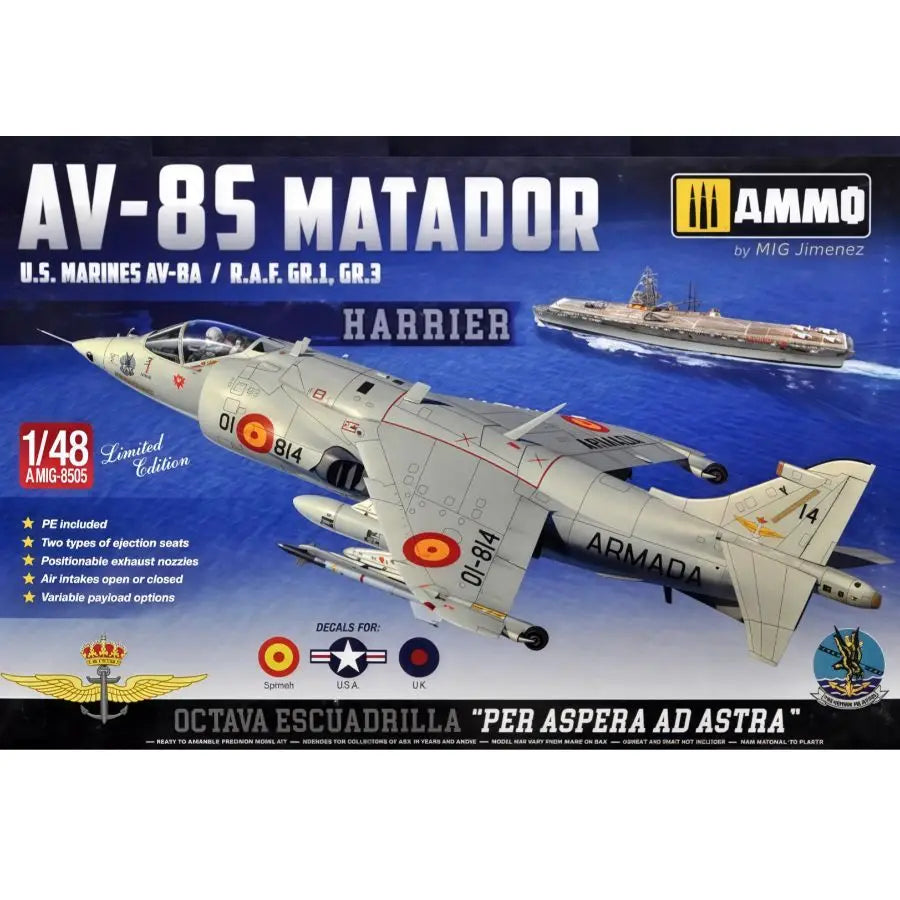 AV-8S Matador Harrier 1/48 Resin Model Kit - U.S. Marines - 1/48 resin model view 2