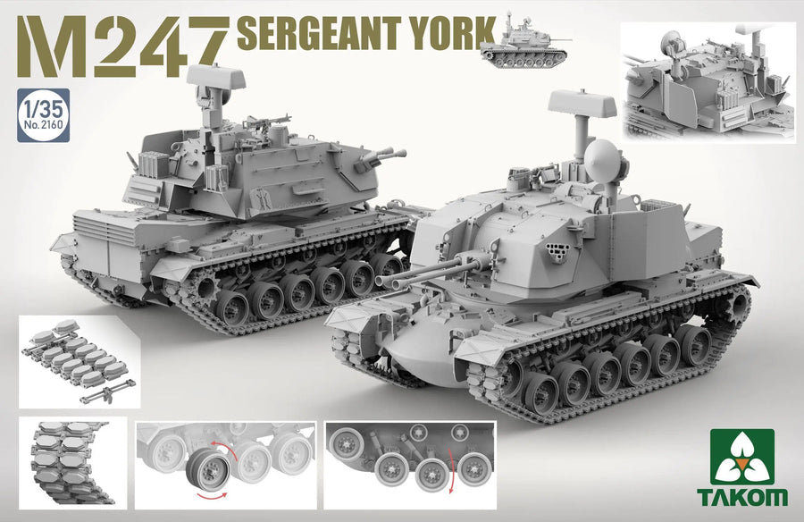 M247 Sergeant York SPAA 1/35 Resin Model Kit - 1/35 resin model view 2