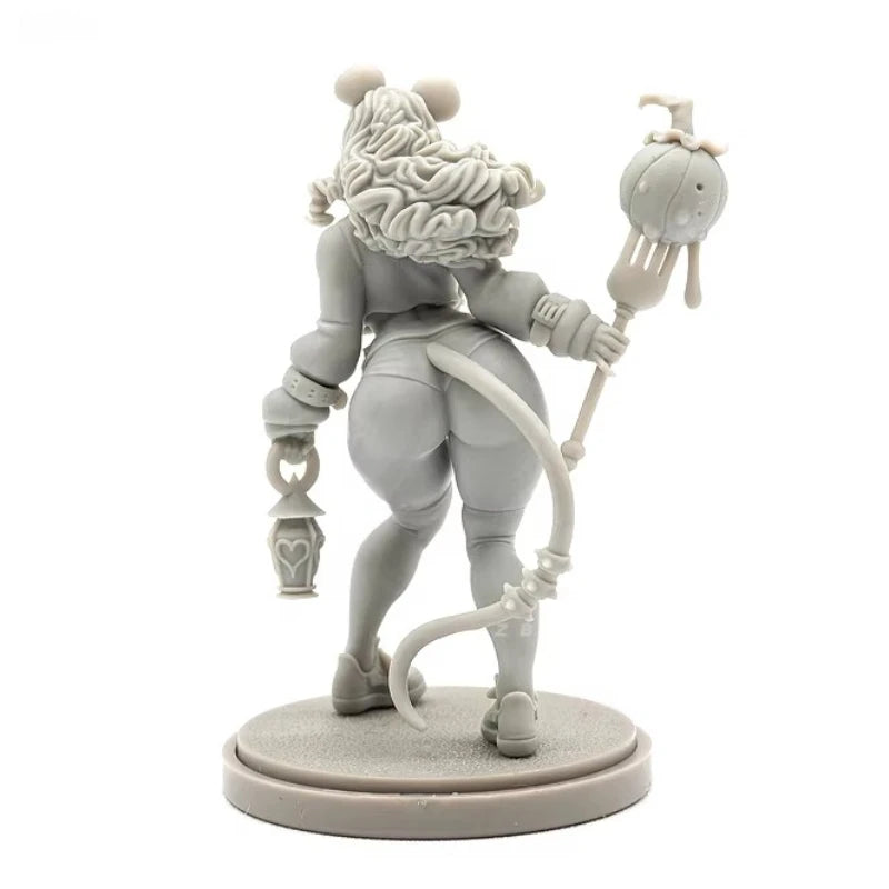 Demon Succubus with Pumpkin Staff 38mm Resin Figure - 38mm resin model view 2