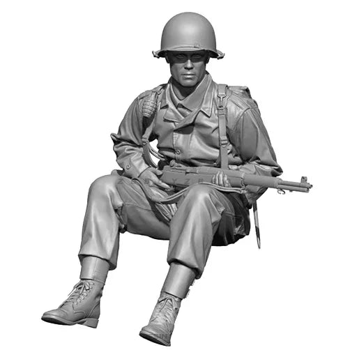 WWII US Infantry Squad 6-Figure Diorama 1/35 Resin Kit - 1/35 resin model view 4