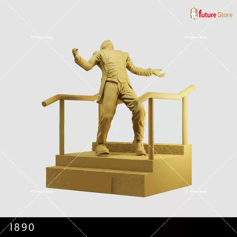 Modern Boxing Diorama Set with Figures 1/24 Resin Kit - resin model view 2