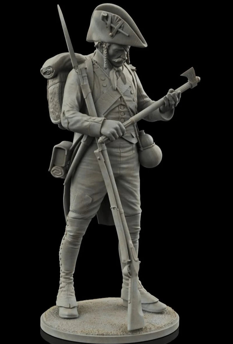 Napoleonic French Fusilier Officer 75mm Resin Figure Kit - 75mm resin model view 5