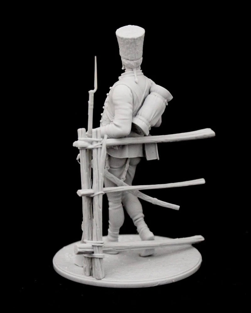 Napoleonic Austrian Infantryman 75mm Resin Figure - 75mm resin model view 3