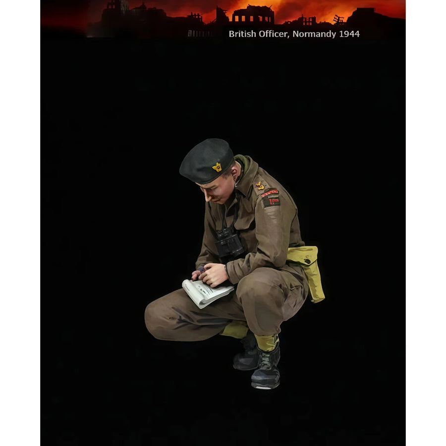British Officer Normandy 1944 1/35 Resin Figure Kit - 1/35 resin model view 2