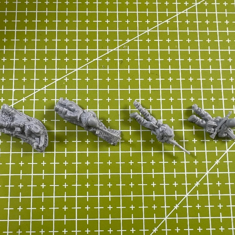 WWII Jungle Infantry 4-Figure Set 1/72 Resin Kit - 1/72 resin model view 2