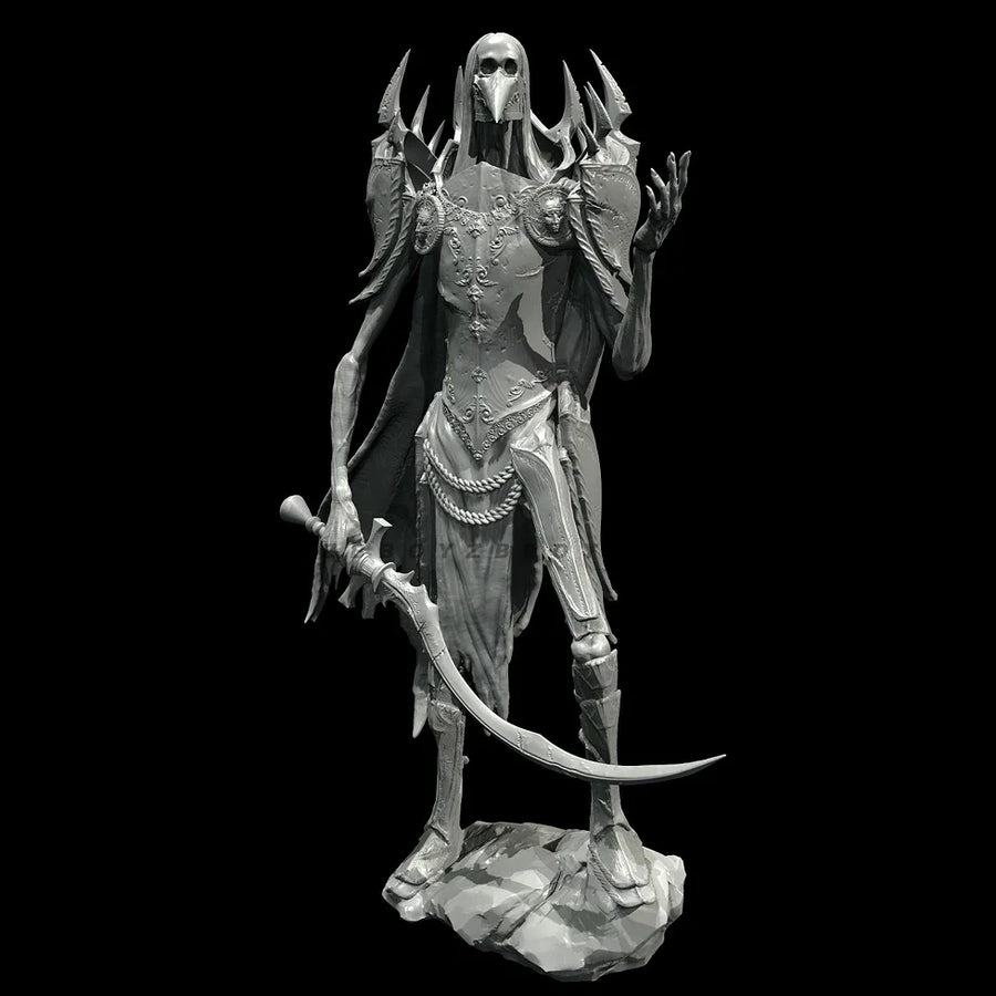 Dark Elf Sorceress with Tail 38mm Resin Figure Kit - 38mm resin model view 3