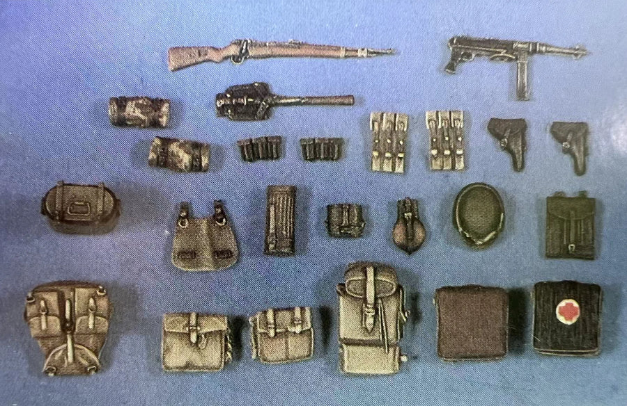 WWII Military Camp Terrain Diorama Set - 28mm Resin Kit - 28mm resin model view 3
