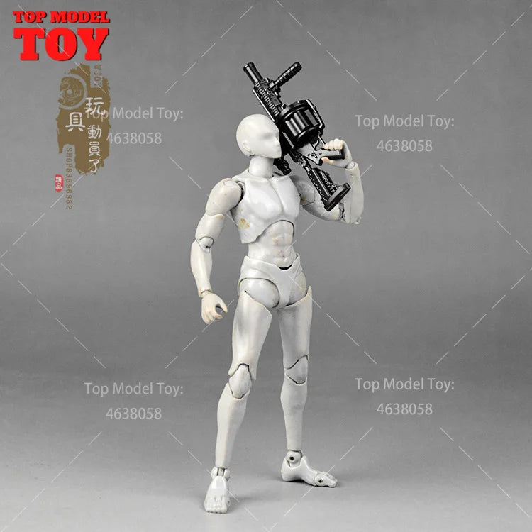 Modern Female Tactical Soldier with Assault Rifle 1/12 Resin Figure Kit - resin model view 2
